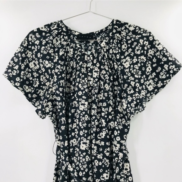 EUC Hatch The Regina Black Floral Jumpsuit Silk Blend Size Medium - Picture 3 of 7